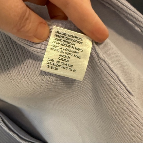 Anthropologie Shu Shu Zip Up Ribbed Knit Cardigan - Picture 5 of 7